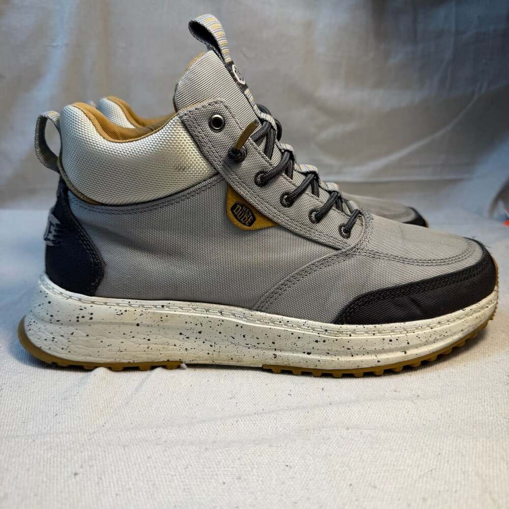 Hey Dude Tahoe Nylon Boot Size 12M Gray